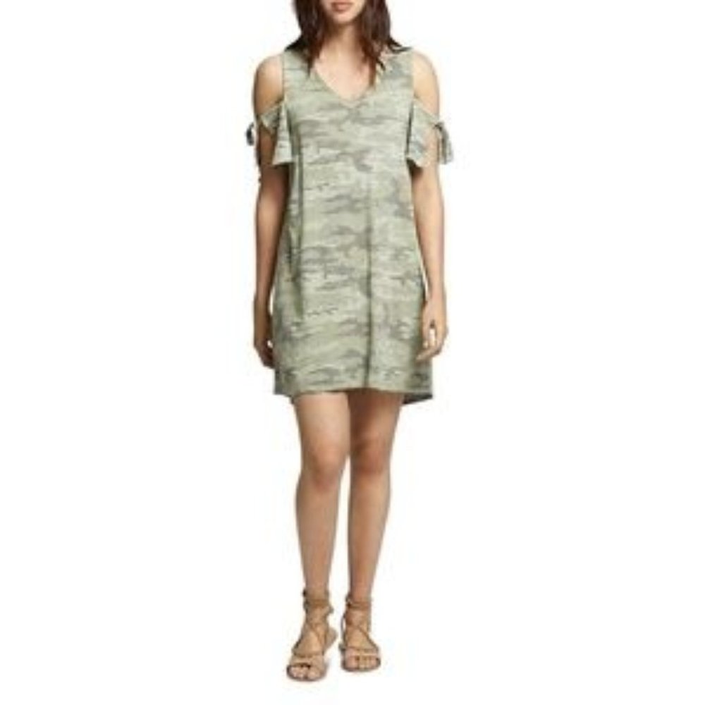 Sanctuary Cold Shoulder Camo dress